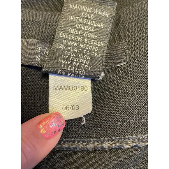 Vintage Limited low rise wide leg stretch trouser pant black Y2K 2003 MAMU0190 - Picture 7 of 7